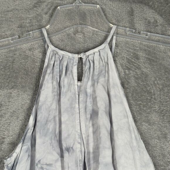 Belle Dahl Jumpsuit Womens Small Blue Tie Dye Pleated Wide Leg Jumper Hippie - Picture 4 of 8